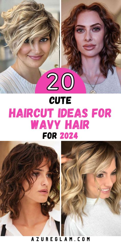 20 Haircut Ideas for Wavy Hair 2024 Haircut Ideas For Wavy Hair, Frizzy Wavy Hair, Long Wolfcut Haircut, Wavy Haircuts, Oval Face Hairstyles, Cute Haircuts, Wolfcut Haircut, Haircuts For Wavy Hair, Long Wolfcut