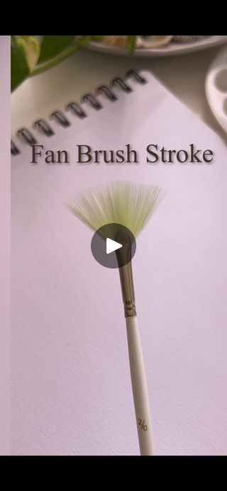 Paint Brush Painting, Paintings Tutorials, Fan Brush, Brush Painting, Watercolor Paintings Tutorials, Paint Brush, Art Tips, Painting Tutorial, Brush Strokes