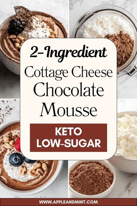 check out my little easy cottage cheese chocolate mousse (2 ingredients only!) that is keto-friendly and high protein. Cottage Cheese Low Carb Recipes, Renal Diet Meals, Gestational Diet Pregnancy, Kidney Diet Food Lists, Cottage Cheese Chocolate, Blended Cottage Cheese, High Protein High Fiber, High Protein Foods List, Pregnancy Meals