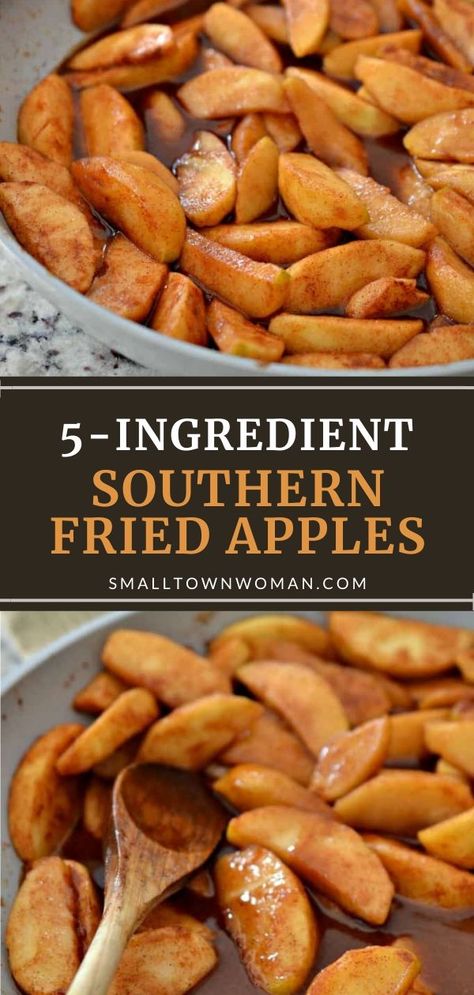 Pan Fried Apples Easy, Apple Sides For Pork, Thanksgiving Apple Side Dishes, Best Side Dishes For Pork Chops, Pork Side Dishes Ideas, Smoked Ham Sides, Southern Home Cooking, Sides For Fried Pork Chops, Sides To Go With Pork Chops