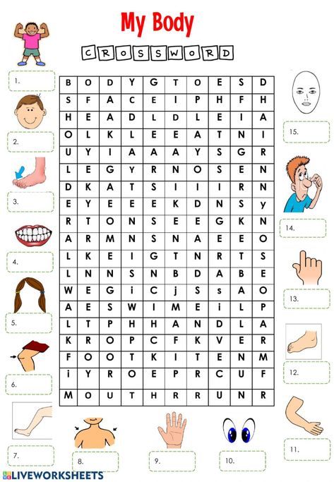 Parts of the body online worksheet for 2. You can do the exercises online or download the worksheet as pdf. Part Of The Body Activities, Body Parts Worksheet For Kids, English Crafts For Kids Teaching, Human Body Worksheets For Kids, Parts Of The Body Activities, Parts Of The Body Worksheets Preschool, Part Of Body For Kids, Parts Of The Body For Kids Activities, My Body Worksheets For Kids