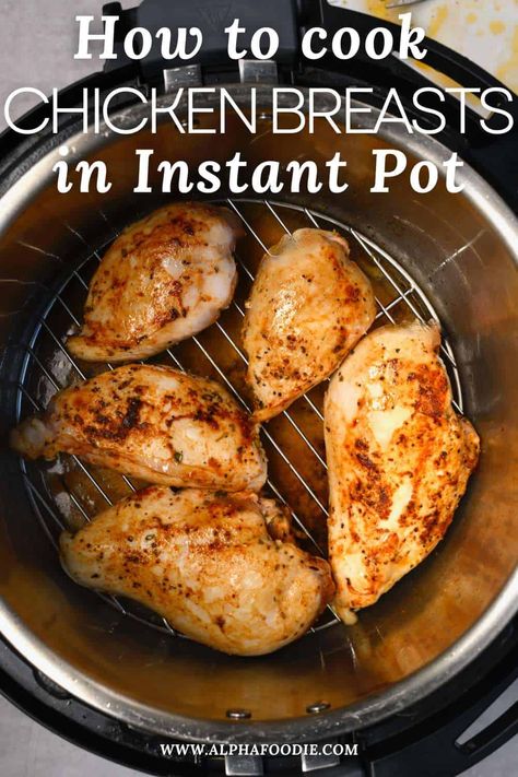 Instant Pot chicken breast makes the ultimate hands-off, tender, juicy chicken breast from fresh or frozen - perfect for slicing and shredding into dozens of dishes! Instant Pot Frozen Chicken Breast, Frozen Chicken Instant Pot, Tender Juicy Chicken Breast, Instant Pot Chicken Breasts, Pressure Cooker Chicken Breast, Instant Pot Chicken Breast, Juicy Chicken Breast, Low Sugar Desserts, Marinating Chicken Breast