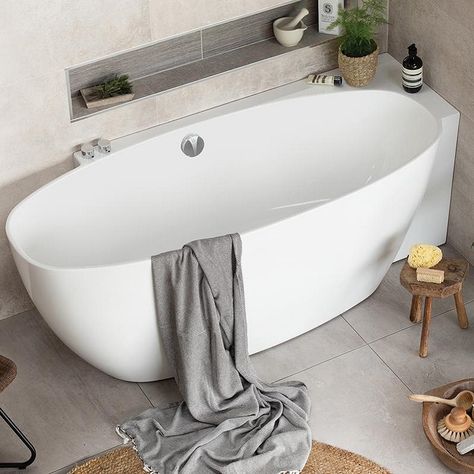 Waters Coast 1700mm Corner Set Bath | Bathrooms Direct Yorkshire Bath Paint, Double Ended Bath, Corner Bath, Standing Bath, Freestanding Bath, Bathroom Shop, Bath Screens, Family Bathroom, Bath Tub