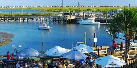 The MarshWalk in Murrells Inlet is a favorite hangout along the coast and is an ideal place to grab a meal and then a walk to enjoy all of the activity. Murrells Inlet Sc, Myrtle Beach Vacation, Family Vacay, Murrells Inlet, Beach Events, Pawleys Island, Waterfront Restaurant, Carolina Beach, Vacation Planning