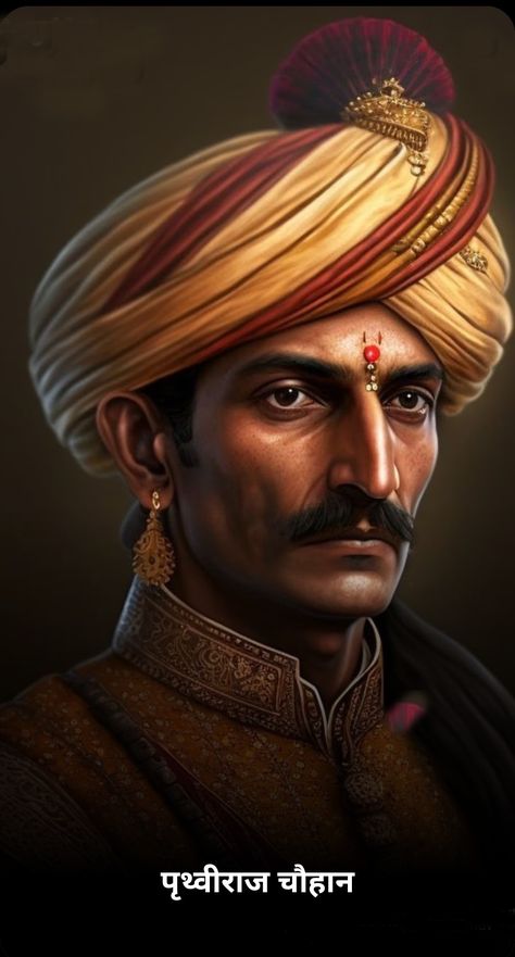 Yodha king worrier Pruthviraj Chauhan, Prithvi Raj Chauhan, Prithviraj Chauhan, King Of India, Great King, Web Story, Beauty Face, India, History