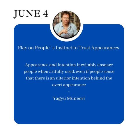 Appearance and intention inevitably ensnare people when artfully used, even if people sense that there is an ulterior intention behind the overt appearance - Yagyu Muneori. The Daily Laws: 366 Meditations on Power, Seduction, Mastery, Strategy, and Human Nature Book by Robert Greene #Philosophy #discipline #Wisdom #séduction #Psychology #mindset #power #robertgreene #books #quotes pinterest.com/rgreenequote/ Daily Laws, Quotes Pinterest, Robert Greene, Books Quotes, Doing Me Quotes, Human Nature, Philosophy, Me Quotes, Psychology