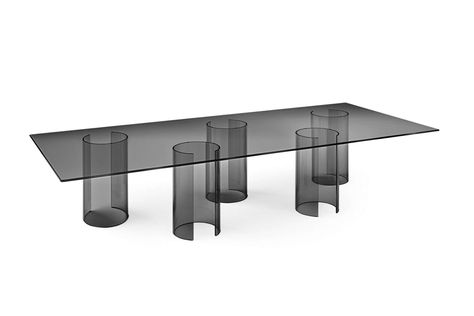 Mirror Console, Meeting Table, Curved Glass, Table Dimensions, White Table, Luxor, The Glass, Glass Table, The Details