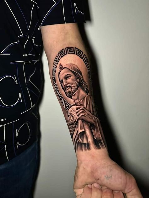 San Judas Tadeo Tattoo On Hand, Simple Hand Tattoos, Hispanic Men, Small Rose Tattoo, Cute Sweatpants, Tatuaje A Color, Small Rose, Rose Tattoo, Color Tattoo