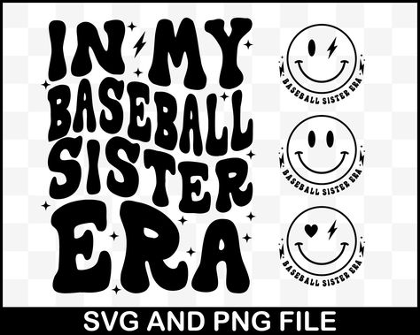 Baseball Shirt Designs Ideas, Sister Baseball Shirt Ideas, Baseball Sister Svg, Baseball Sister Shirts, Team Shirt Designs, Sporty Mom, Baseball Shirt Designs, Baseball Sister, Sister Svg