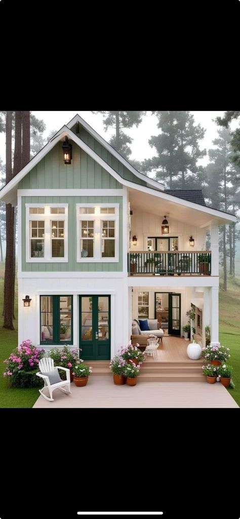 Florida Tiny House, Cute Small House Layout, Small House Communities, Cottage Blueprints, Tiny House Tour, Cute Small Houses, White Cabin, House Community, Tiny House Cottage