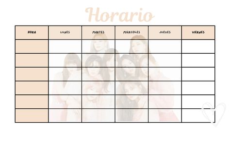 #twice #printable #horario #timetable #once Twice Printable, Printable Timetable, Sanrio Icons, Stickers Kpop, Im Nayeon