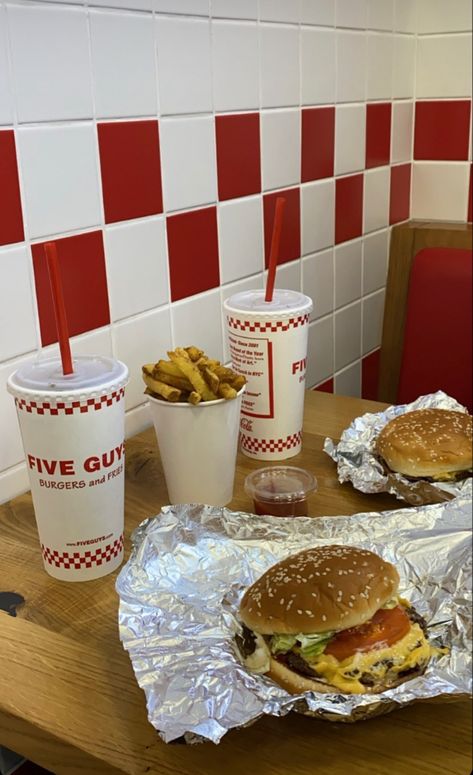 #fiveguys #burgers long time no junk food Fiveguys Burgers, No Junk Food, Five Guys Burgers, Five Guy Burgers, Burger And Fries, Five Guys, Junk Food, Quick Saves