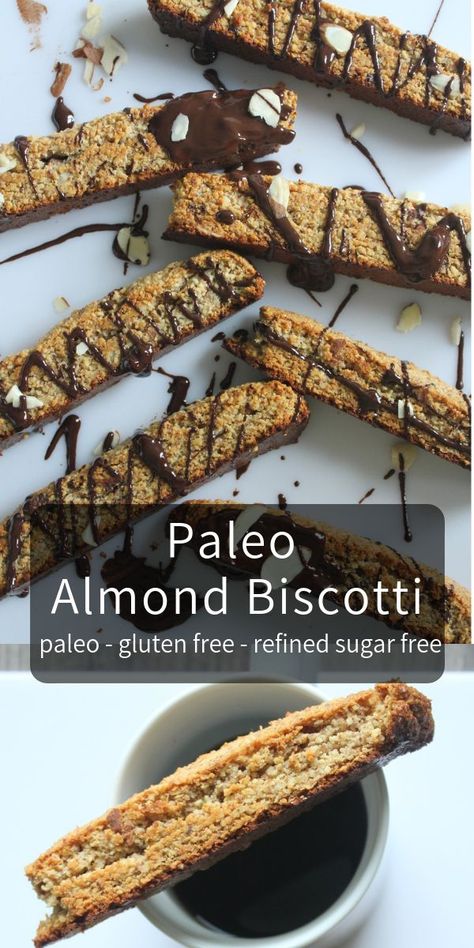 Paleo Biscotti, Paleo Bites, Gluten Free Biscotti, Bind It All, Biscotti Recipes, Almond Biscotti Recipe, Paleo Kitchen, Chocolate Biscotti, Dairy Free Baking