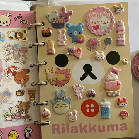 https://flic.kr/p/2kyEMk3 | my sticker collection | pages from my stickerbooks Sticker Scrapbook Journaling, Cute Sticker Collection, How To Make A Sticker Book, Sticker Collection Aesthetic, Stickers On Notebook, Stickers On Everything, Favorites Journal, Sticker Nails Design, Sticker Headphones