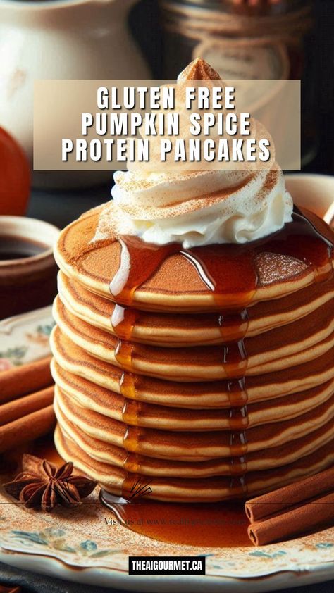 #glutenfreepancakes #pumpkinspice #breakfastrecipes Gluten Free Pumpkin Pancakes, Gluten Free Pumpkin Spice, Pumpkin Spice Syrup, Gluten Free Pancakes, Busy Morning, Pumpkin Pancakes, Protein Pancakes, Gluten Free Pumpkin, Delicious Pumpkin