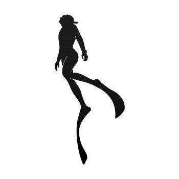 Freediver Silhouette, Divers Tattoo, Diver Silhouette, Scuba Tattoo, Diving Logo, Diver Tattoo, Diver Art, Spear Fishing, Navy Diver