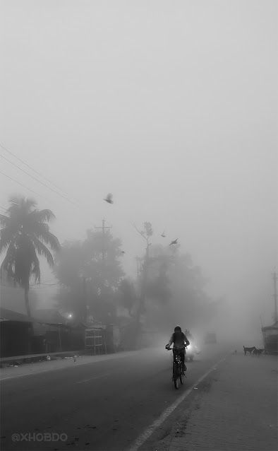 Winter foggy morning street of Abhayapuri Winter Foggy Morning, Morning Street, 16 October, 13 October, Misty Morning, 24 October, 12 October, Foggy Morning, June 3rd