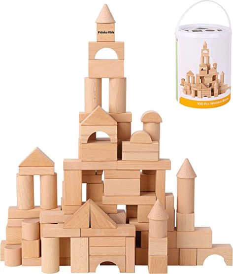 Wooden Blocks For Kids, Wooden Blocks Toys, Preschool Learning Toys, Blocks Preschool, Blocks For Toddlers, Wooden Building, Wooden Building Blocks, Activity Cube, Kids Blocks