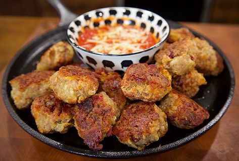 Pizza Sausage Balls Pizza Sausage Balls, Loaded Sausage, Smoker Pizza, Pizza Sausage, Sausage Bites, Mozzerella Cheese, Star Pizza, Mild Italian Sausage, Sausage Balls