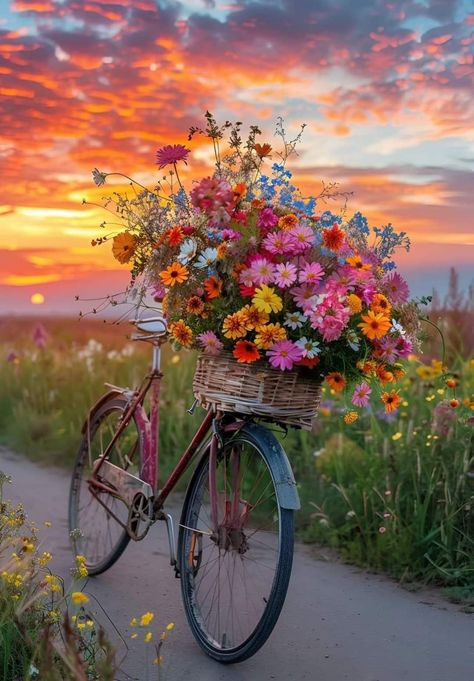 Bicycle Baskets, Fall Wallpaper, Blossom Flower, Positive Vibes, Flower Power, Beautiful Flowers, Cool Photos, Blossom, Gift Wrapping