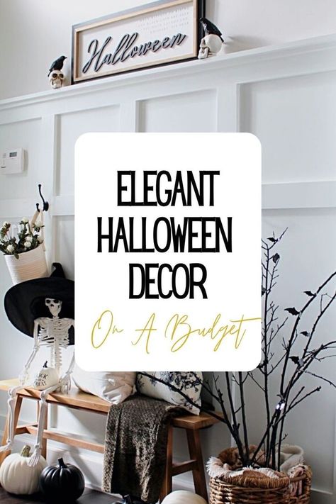 7 Simple Spooky Chic Halloween Décor Ideas On A Budget |Elegant Halloween Décor | Front Porch | Living Room | DIY | Indoor | Entryway | Party | Black And White | Gold |Silver | Classy Halloween | Sophisticated Halloween Décor | Gothic | Fireplace Mantel Décor | Wreath | Garlands | Kitchen | Moody Décor | Target | Amazon | Vintage | Antique | LED Taper Candles | Candelabras | Halloween Florals | Spooky Figurines | Creepy Cloth | Halloween Colors | Black Books Décor | Velvet Pillows and Blankets Halloween Mantle Ideas, Halloween Florals, Halloween Decorations Inside, Gothic Fireplace, Sophisticated Halloween, Halloween Living Room Decor, Halloween Entryway, Modern Halloween Decor, Chic Halloween Decor