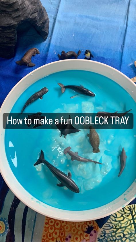 littlesensoryplay_ on Instagram: Did you know it’s World Ocean Day coming up on 8th June? AD Oobleck is so easy. You just mix 2 parts cornflour to 1 part water. Add a… World Ocean Day Activities, Oobleck Activities, World Ocean Day, Diy Sensory Board, Diy Sensory, How To Make Water, Liquid Food, Play Hacks, Sensory Board