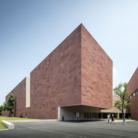 Alvaro Siza Architecture, Siza Alvaro, Alvaro Siza, Brick Works, Architecture Presentation Board, China Design, Exterior Cladding, Museum Architecture, Chinese Architecture