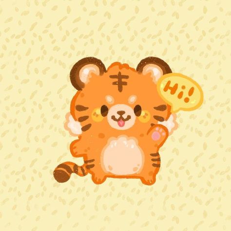 Commissions Open on Instagram: "Hiii! We’ve been traveling a lot but now we’re back home and there are tons of cool things coming up! I’ll be posting reminders in my stories in a couple days. I’m super excited to show off all the new projects I’ve been working on! ——- #cuteart #cuteartist #chibiart #tiger" Chibi Tiger Kawaii, Cute Tiger Art, Tiger Illustration Design, Cute Tiger Drawing, Chibi Tiger, Tiger Aesthetic, Tiger Cartoon, Tiger Drawing, Cartoon Tiger