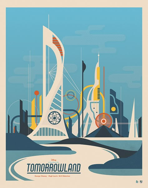 "Light, Camera, Action!" (Thursday) #Tomorrowland Poster 2 Tomorrowland Aesthetic Disney, Tomorrowland Poster, Miles From Tomorrowland Party, Tomorrowland Disney, Tomorrowland Movie, Tomorrowland Movie Poster, Tomorrowland Film, Vintage Disney Posters, Disneyland Vintage