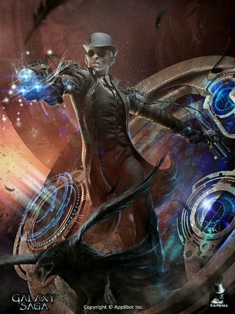 Steampunk time-traveller Shadowrun Rpg, Steampunk Character, Saga Art, Steampunk Characters, Diesel Punk, Time Traveler, Steampunk Art, Fantastic Art, Dieselpunk