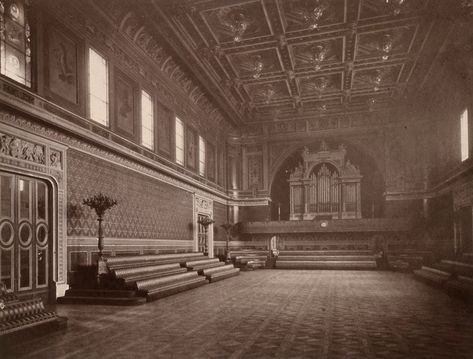 The State Ballroom in the 1850s Russian Ballroom, Organ Music, Official Residence, The Royal Collection, Buckingham Palace, British Royal Family, British Royals, Ballroom, Royal Family