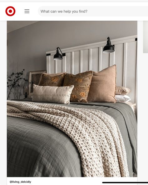 King Bed Throw Blanket, Casaluna Bedding Ideas, Bedding Ideas Farmhouse, Casaluna Bedding, Guess Room, Knit Bed, Rustic Rooms, Barn House Interior, Bedroom Things