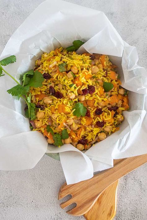 Rice And Chickpea Salad, Basmati Rice Salad Recipes, Chickpea Rice Salad, Moroccan Rice Recipe, Rice Salad Recipes Easy, Rice Salads Summer, Orzo Chickpea Salad, Rice Salad Recipes Cold, Easy Rice Salad