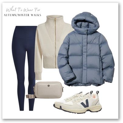 Navy Puffer Jacket Outfit, Navy Blue Puffer Jacket Outfit, Navy Blue Leggings Outfit, Blue Puffer Jacket Outfit, Navy Leggings Outfit, Blue Leggings Outfit, Instagram Outfit Ideas, Puffer Outfit, Puffer Jacket Style