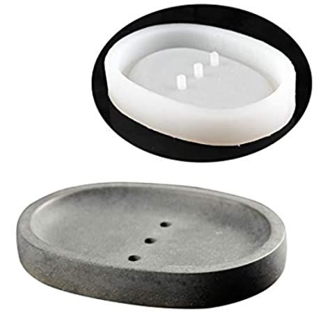 Nicole Concrete Soap Dish Silicone Mold Handmade Cement Nordic Original Ornaments Mould: Amazon.co.uk: Health & Personal Care Soap Dish Diy, Plant Pot Design, Concrete Bowl, Cement Art, Concrete Diy Projects, Handmade Concrete, Pottery Handbuilding, Concrete Crafts, Cement Crafts