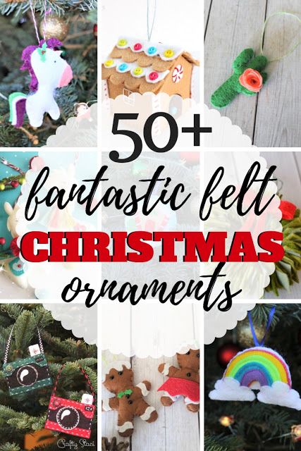 Fantastic Handmade Felt Christmas Ornaments Easy Felt Christmas Ornaments, Cheap Christmas Ornaments, Diy Felt Christmas, Diy Felt Christmas Ornaments, Art Boxes, Felt Ornaments Patterns, Inexpensive Christmas, Felt Creations, Sew Simple