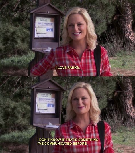 I love parks and rec. I don't know if that's something I've communicated before. National Park Quotes, Treat Yo Self Parks And Rec, Parks And Rec Sticker, Parks And Rec Behind The Scenes, Parks And Rec Quotes, Parcs And Rec, Park Quotes, Parks And Recs, Parks And Rec Memes