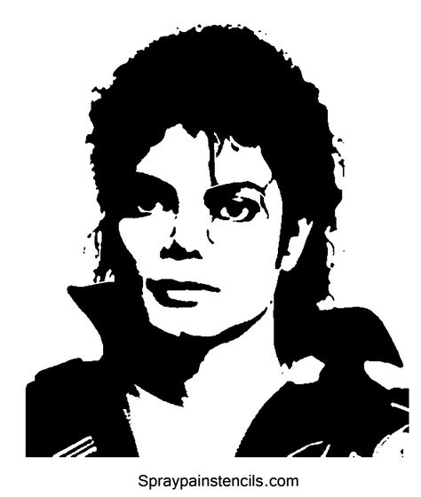 Person Silhouette, Face Stencils, Michael Jackson Art, Pop Art Portraits, Celebrity Drawings, Dessin Adorable, Silhouette Art, Stencil Art, Scroll Saw