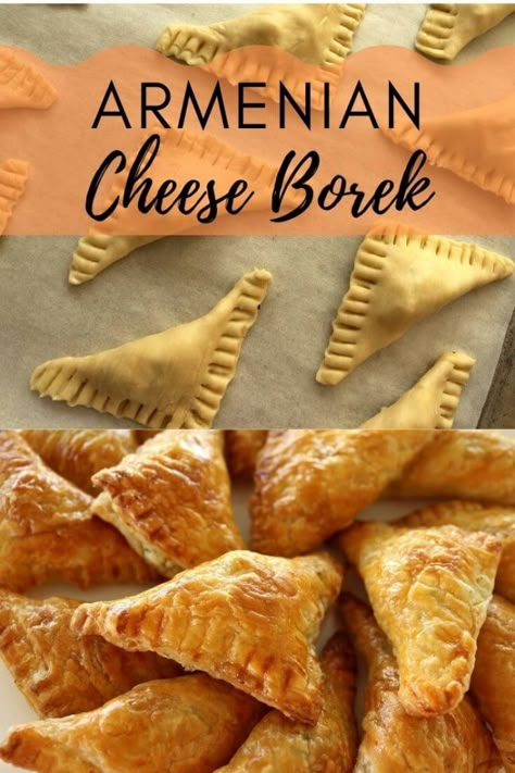 Armenian Pastry Recipes, Armenian Boreg Recipe, Cheese Boreg Armenian, Boreg Armenian, Cheese Pastry Puff, Armenian Appetizers, Cheese Borek Recipe, Armenian Manti Recipe, Armenian Food Recipes