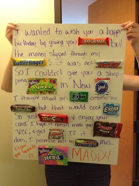 I really want to make this for my best friend Google Card Idea, Candy Cards For Birthday, Candy Card Ideas, Birthday Card Ideas For Best Friend, Birthday Card Ideas For Friends, Friend Birthday Gift Ideas, Candy Birthday Cards, Diy Halloween Dekoration, Homemade Birthday Gifts