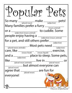 Animal Mad Libs for Kids | Woo! Jr. Kids Activities Mad Libs Word List, Holiday Mad Libs For Kids, Free Mad Libs, Free Printable Mad Libs, Mad Libs For Kids, Kids Mad Libs, Online Hustle, Work Printables, Classroom Vibes