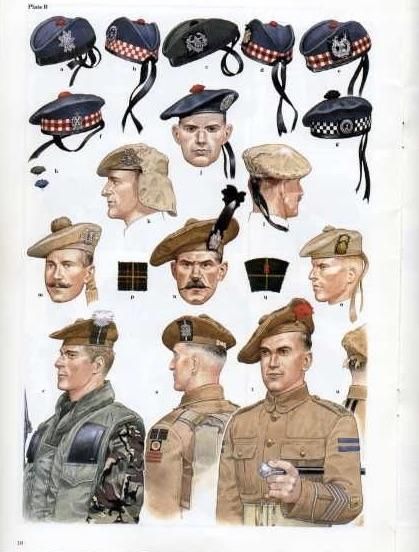 Traditional Scottish Military Hats | Royal Highland Fusiliers TOS? - Great Britain: Militaria ... Glengarry Hat, Scottish Army, Military Headgear, Scottish Warrior, Vintage Scotland, British Army Uniform, Wwii Uniforms, Ww2 Uniforms, Army Poster