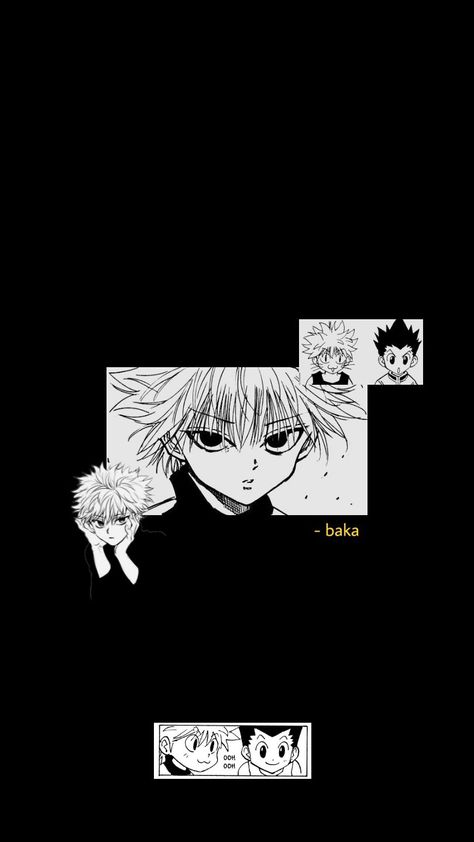 Kill Black Wallpaper Iphone Dark, Killua Zoldyck, Hd Anime Wallpapers, Anime Backgrounds Wallpapers, Black Wallpaper Iphone, Hunter Anime, Anime Shadow, Manga Pages, Black Aesthetic Wallpaper