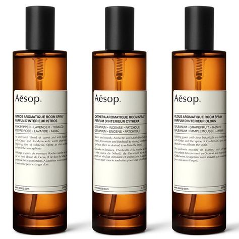 Aesop home fragrances: formulated to stir the senses... - Perfume Society Aesop Products, Floral Room, Iris Van Herpen, Polysorbate 80, Room Fragrances, Home Scents, Winter Trends, Stocking Fillers, Room Spray