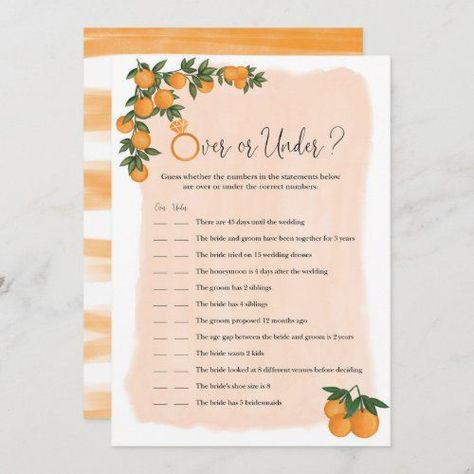 Orange Bridal Shower Theme, Peach Bridal Shower Ideas, Easy Bridal Shower Decorations, Aperol Spritz Bridal Shower Theme, Citrus Themed Bridal Shower Ideas, Citrus Bridal Shower Theme, Citrus Wedding Decor, Citrus Wedding Theme, Peach Bridal Showers