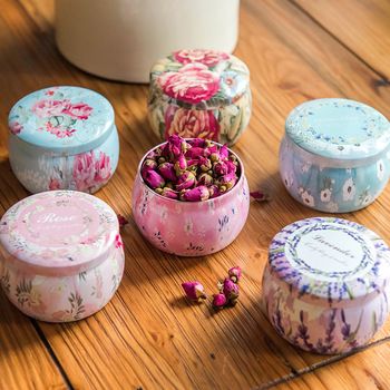 Gelato Bar, Candy Roses, Round Candle, Gift Boxes Decoration, Tea Container, Round Candles, Vintage Flower Prints, Bridal Shower Tea, Chocolate Packaging