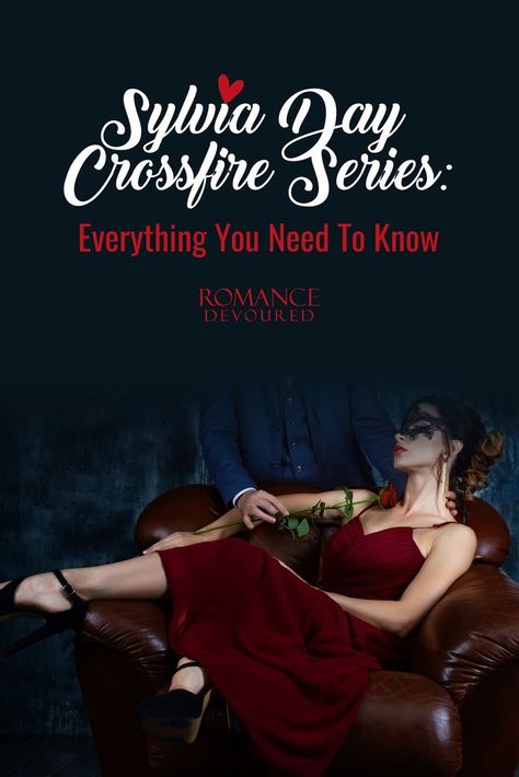 Sylvia Day's Crossfire Series is amazing! Sizzling hot chemistry coupled with an intriguing story-line makes this series a must read! Check out our guide to the books here!
#sylviaday #crossfireseries #sylviadaybooks I Can Never Read All The Books Sylvia, Sylvia Day Crossfire Series, Sylvie's Love Movie, Sylvia Kristel Emmanuelle Movie, Crossfire Series, Military Romance, Sherrilyn Kenyon Books, Sylvia Day, Romantic Suspense