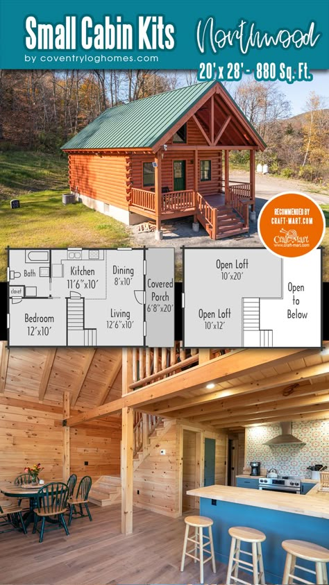 Cabin Layout Floor Plans, Small Cabin Kits, Camp Layout, Cabin Kits For Sale, Small Log Cabin Kits, Alaska Living, Building A Small Cabin, Prefabricated Cabins, Simple Cabin