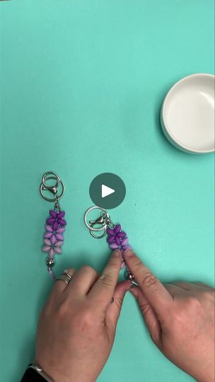 How To Make Silicone, Different Shades Of Purple, Flower Keychain, Beadable Products, The Orchid, Smart Ideas, Supply List, Ombre Effect, Crafts Hacks