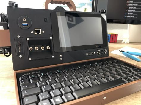 Deck Go "cyBER" — This Rugged Raspberry Pi Cyberdeck Will Keep You Computing in the End Times! - Hackster.io Cyberdeck Build, Cyberdeck Diy, Cool Raspberry Pi Projects, Raspberry Projects, Pi Computer, Raspberry Pi Computer, It Support Services, Computer Diy, Computer Projects